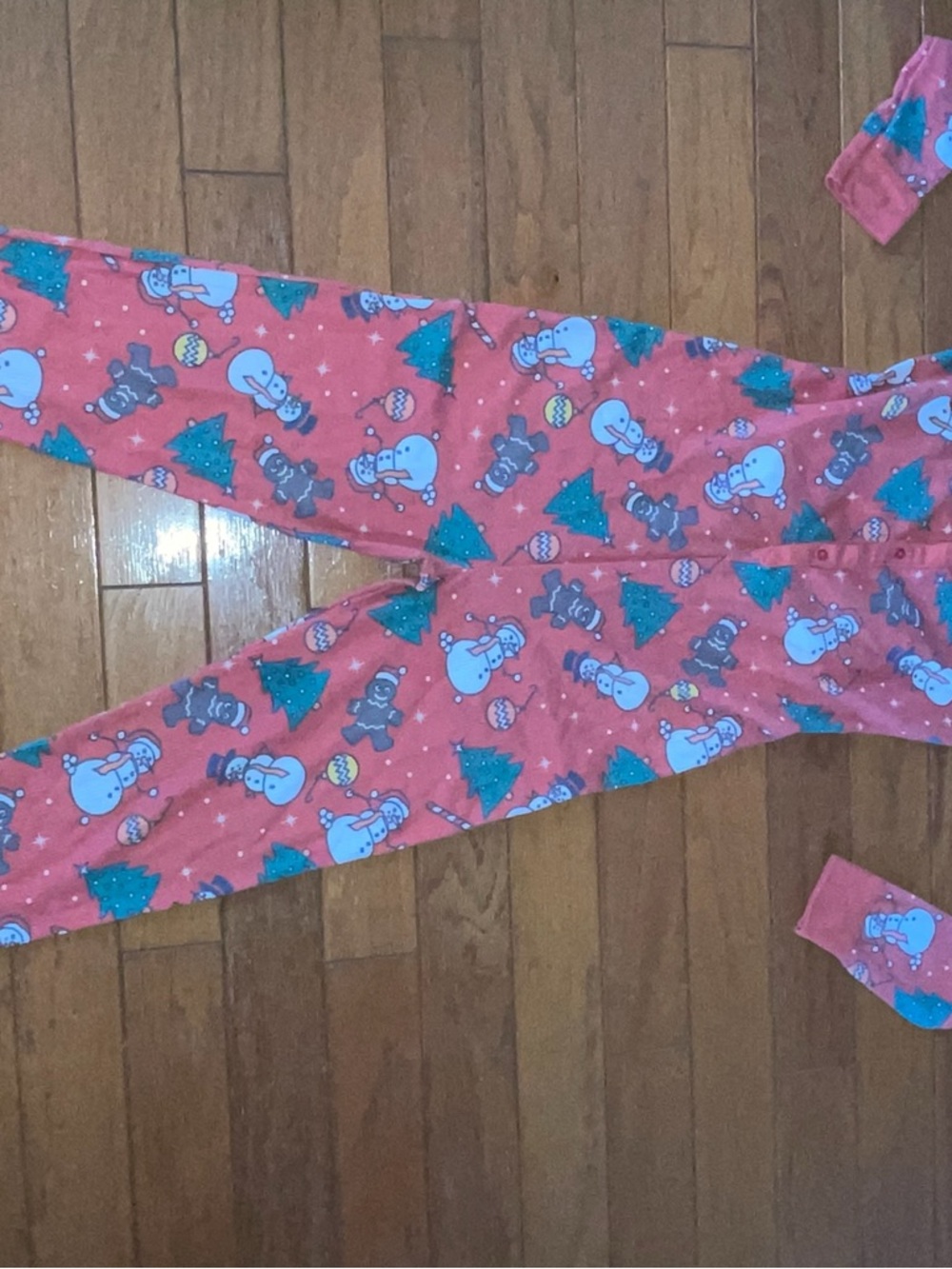 Fruit of the Loom Pink Holiday Snowman & Bear Pajamas